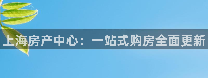 新宝5台卡：上海房产中心：一站式购房全面更新