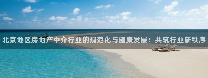 新宝 5测速：北京地区房地产中介行业的规范化与健康发展：共筑