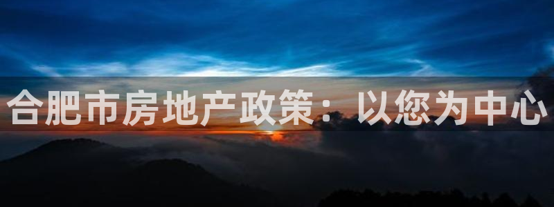 新宝5_测：合肥市房地产政策：以您为中心