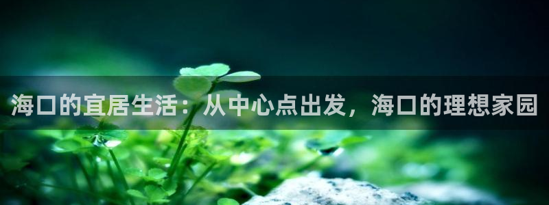 新宝5代理：海口的宜居生活：从中心点出发，海口的理想家园
