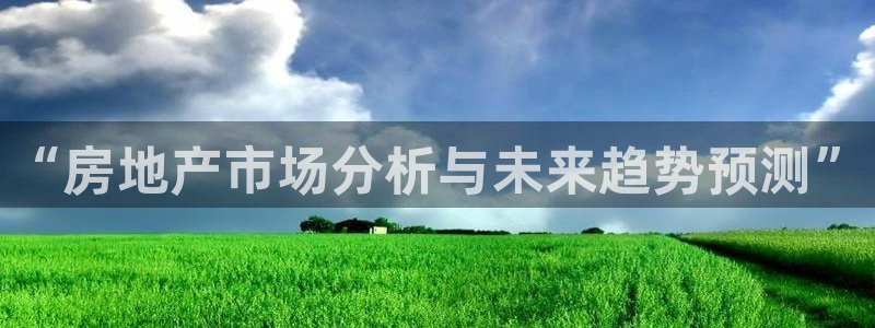 新宝5娱乐方：“房地产市场分析与未来趋势预测”