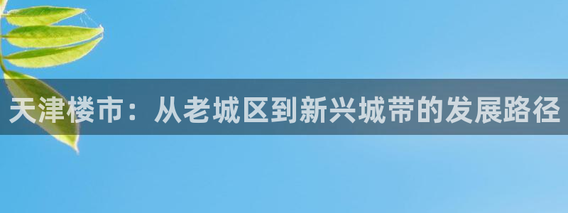 新宝5球维33 300：天津楼市：从老城区到新兴城带的发展路