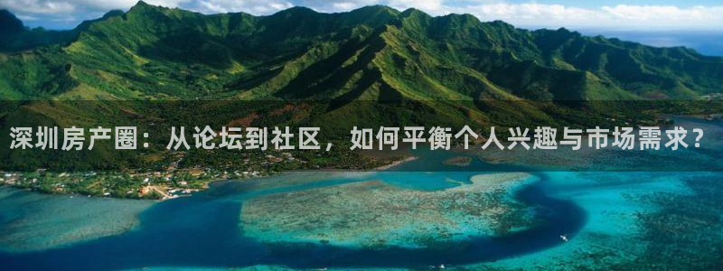 新宝5是什么：深圳房产圈：从论坛到社区，如何平衡个人兴趣与市