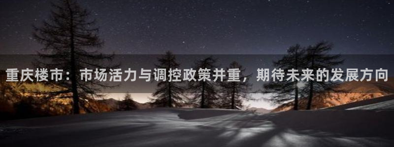 新宝5户端：重庆楼市：市场活力与调控政策并重，期待未来的发展