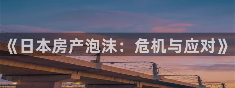 新宝新5：《日本房产泡沫：危机与应对》