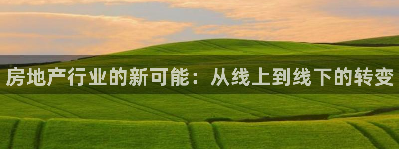 新宝5如何下载：房地产行业的新可能：从线上到线下的转变