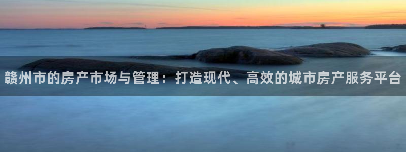 新宝5娱乐登陆：赣州市的房产市场与管理：打造现代、高效的城市