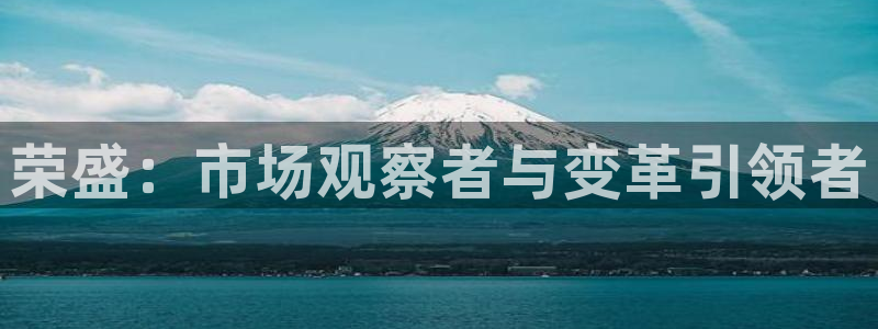 新宝5蒋7O667：荣盛：市场观察者与变革引领者
