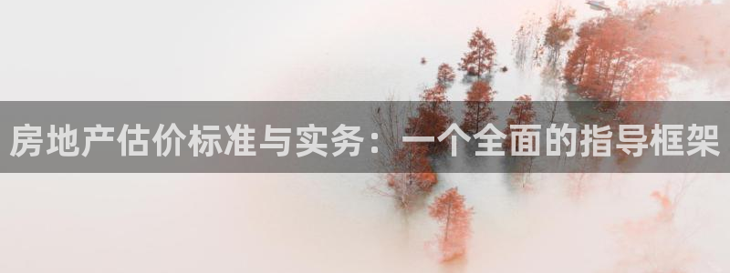 新宝5登录地址：房地产估价标准与实务：一个全面的指导框架