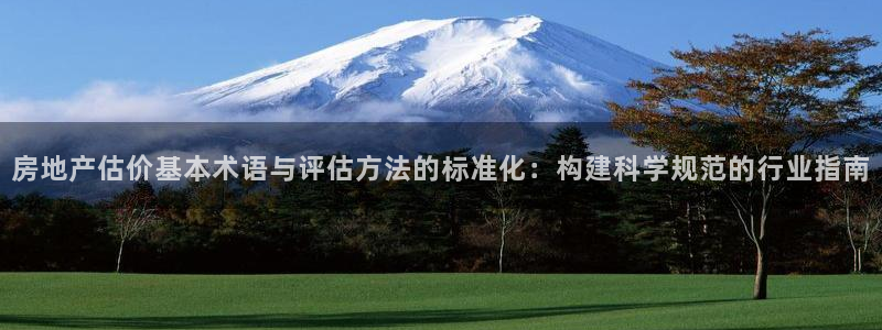 新宝5娱乐多：房地产估价基本术语与评估方法的标准化：构建科学